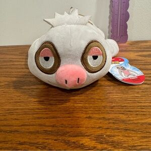 NWT Pokémon Plush Slakoth the Sloth WCT Wicked Cool Toys 9” Lying Flat Gray Pink